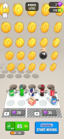 Скачать Soda Merge [Взлом на монеты и МОД Меню] версия 2.1.6 на Андроид