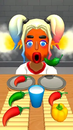 Скачать Extra Hot Chili 3D:Pepper Fury [Взлом Много монет и МОД Меню] версия 0.2.5 на Андроид