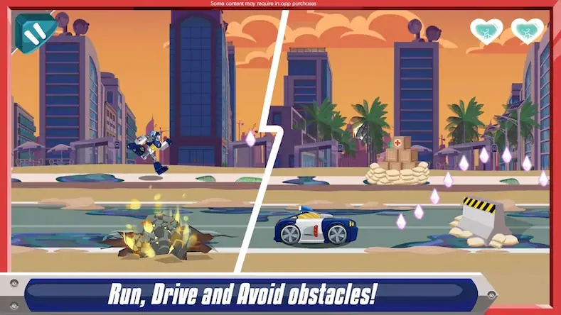 Скачать Transformers Rescue Bots: Dash [Взлом Бесконечные монеты и МОД Меню] версия 1.2.7 на Андроид