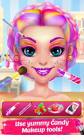 Скачать Candy Makeup Beauty Game [Взлом Бесконечные деньги и МОД Меню] версия 1.6.1 на Андроид