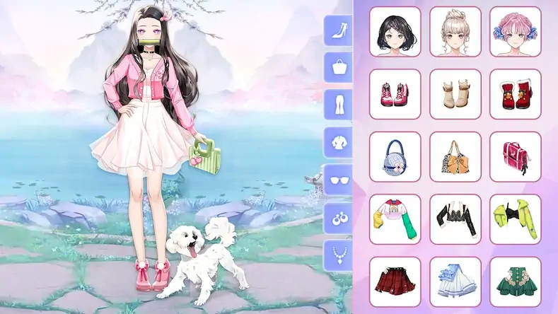 Скачать Anime Fashion Princess Dressup [Взлом Много денег и МОД Меню] версия 2.4.6 на Андроид