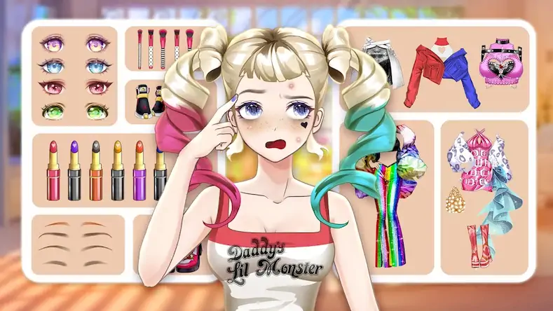 Скачать Anime Fashion Princess Dressup [Взлом Много денег и МОД Меню] версия 2.4.6 на Андроид