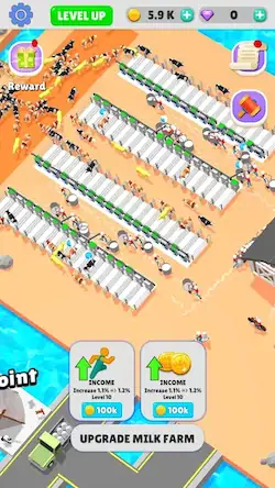 Скачать Idle Cow Farm Tycoon [Взлом Много денег и МОД Меню] версия 0.9.3 на Андроид