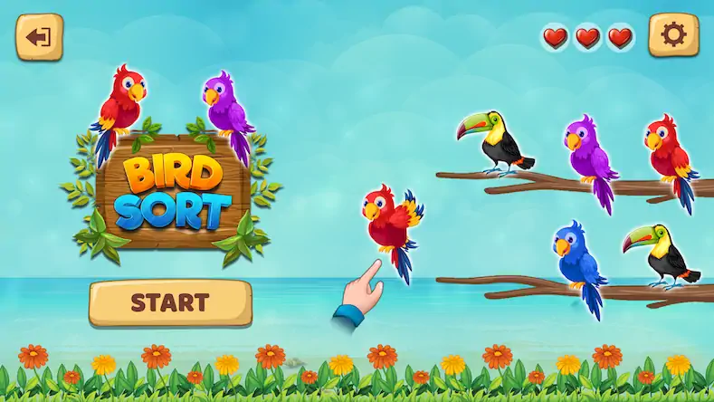 Скачать Bird Sort Color Puzzle Game 3D [Взлом на деньги и МОД Меню] версия 2.5.6 на Андроид
