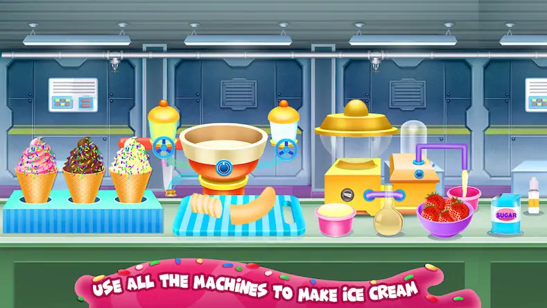 Скачать Fantasy Ice Cream Factory [Взлом Много денег и МОД Меню] версия 2.6.2 на Андроид