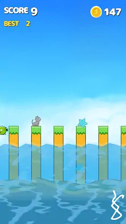 Скачать Jumping Cat [Взлом на монеты и МОД Меню] версия 0.7.1 на Андроид