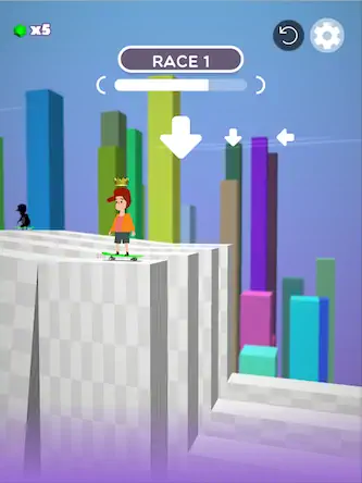 Скачать Skater Racing 3D [Взлом Бесконечные монеты и МОД Меню] версия 1.4.1 на Андроид
