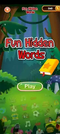 Скачать Fun Hidden Words [Взлом Много монет и МОД Меню] версия 2.1.7 на Андроид