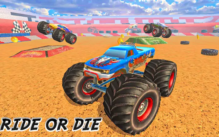 Скачать Monster Truck : Dirt Stunts [Взлом на монеты и МОД Меню] версия 1.3.3 на Андроид