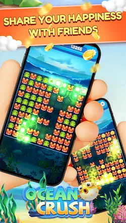 Скачать Ocean Crush-Matching Games [Взлом Бесконечные монеты и МОД Меню] версия 1.2.4 на Андроид