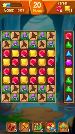 Скачать Jewels Original - Match 3 Game [Взлом Бесконечные монеты и МОД Меню] версия 2.4.5 на Андроид