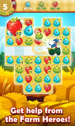 Скачать Farm Heroes Saga [Взлом Много монет и МОД Меню] версия 1.1.3 на Андроид