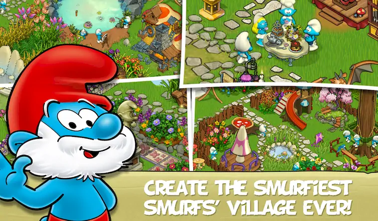 Скачать Smurfs and the Magical Meadow [Взлом Много монет и МОД Меню] версия 1.4.6 на Андроид