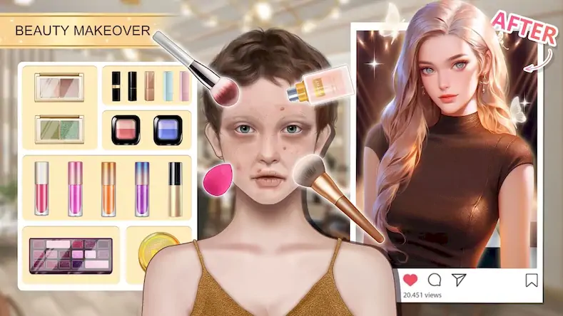 Скачать Beauty Makeover - Makeup Games [Взлом Много монет и МОД Меню] версия 2.8.2 на Андроид