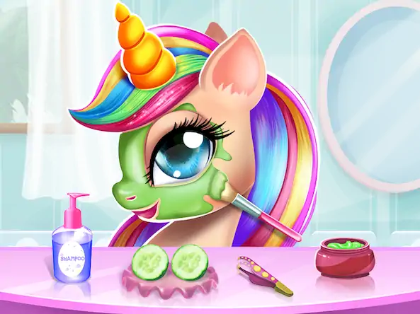 Скачать Unicorn Dress up Girls Game [Взлом на монеты и МОД Меню] версия 0.8.2 на Андроид