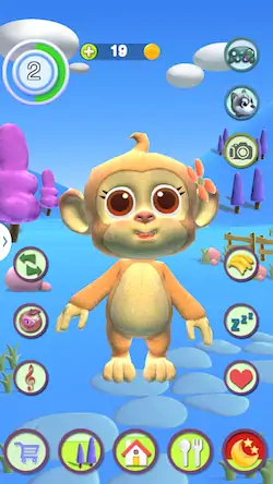 Скачать Talking Monkey [Взлом Много монет и МОД Меню] версия 0.7.9 на Андроид