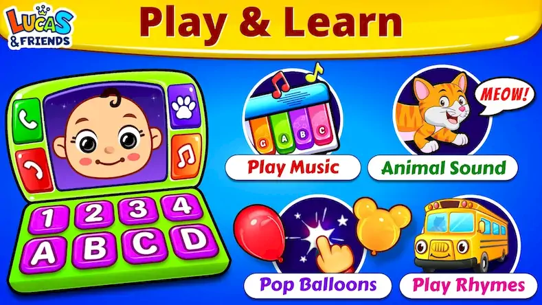Скачать Baby Games: Piano & Baby Phone [Взлом Бесконечные монеты и МОД Меню] версия 0.8.3 на Андроид