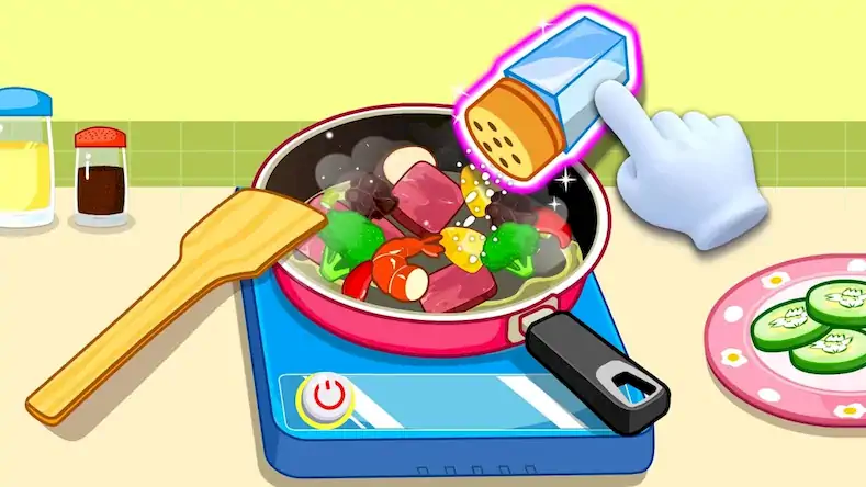 Скачать Панда-повар - кухня для детей [Взлом Много монет и МОД Меню] версия 0.5.7 на Андроид