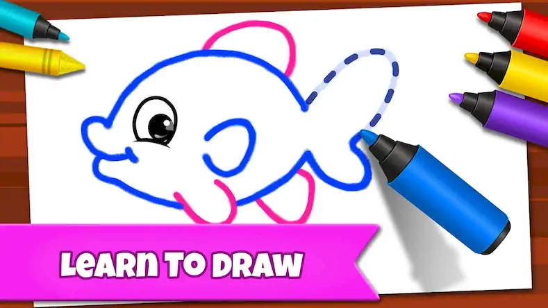 Скачать Drawing Games: Draw & Color [Взлом Бесконечные монеты и МОД Меню] версия 2.5.4 на Андроид