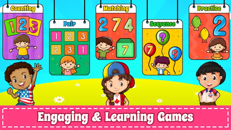 Скачать Учим цифры 123 Детская игра [Взлом на монеты и МОД Меню] версия 2.4.7 на Андроид