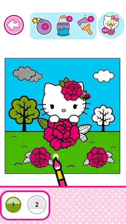 Скачать Hello Kitty: Раскраска [Взлом Много монет и МОД Меню] версия 0.4.7 на Андроид