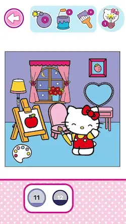 Скачать Hello Kitty: Раскраска [Взлом Много монет и МОД Меню] версия 0.4.7 на Андроид