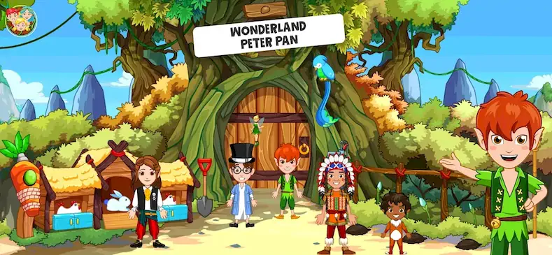 Скачать Wonderland:Peter Pan Adventure [Взлом Много монет и МОД Меню] версия 0.4.7 на Андроид