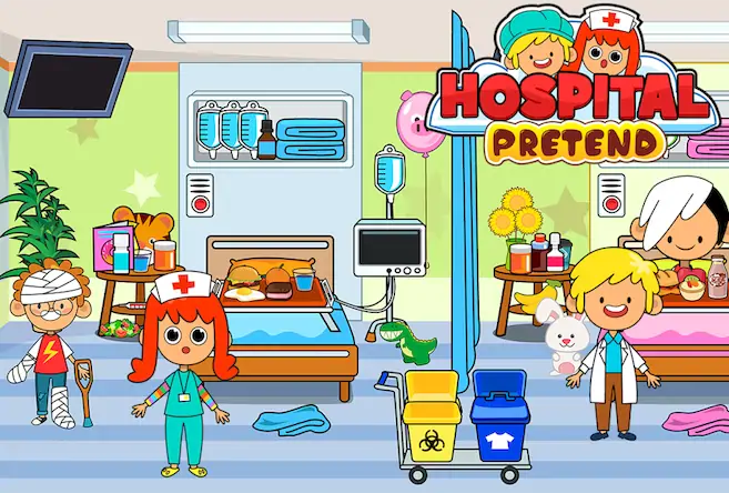 Скачать My Pretend Hospital Town Life [Взлом на деньги и МОД Меню] версия 2.6.4 на Андроид