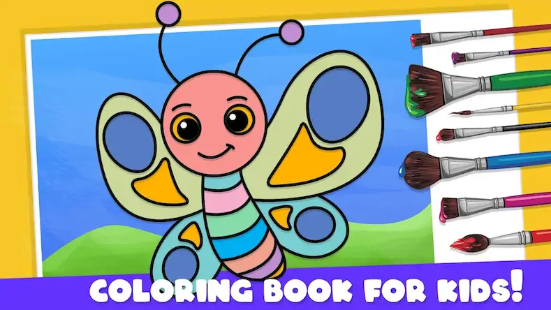 Скачать Coloring Book Games for Kids [Взлом Много денег и МОД Меню] версия 0.9.6 на Андроид