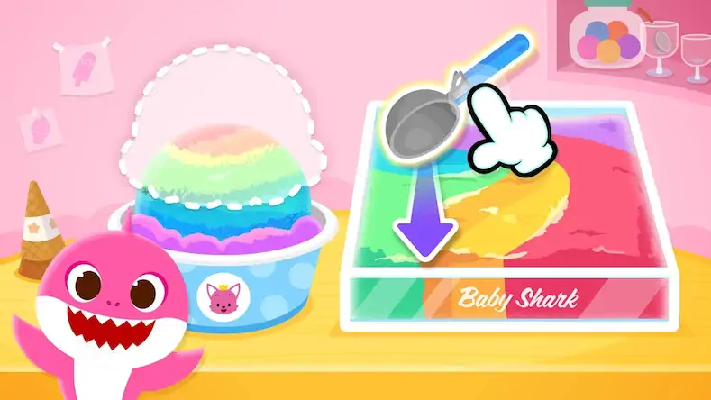 Скачать Baby Shark’s Dessert Shop [Взлом на деньги и МОД Меню] версия 0.4.4 на Андроид