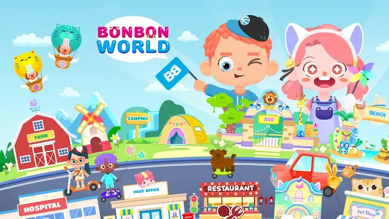 Скачать BonBon Life World Kids Games [Взлом Много денег и МОД Меню] версия 1.6.8 на Андроид