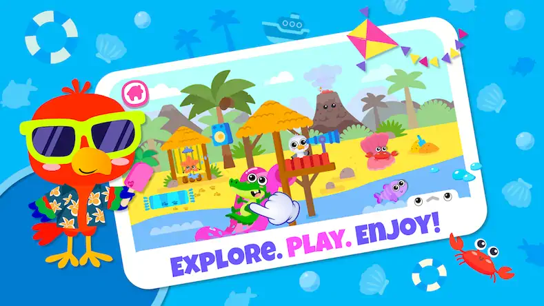 Скачать Bini Mega World games for kids [Взлом на монеты и МОД Меню] версия 2.8.6 на Андроид