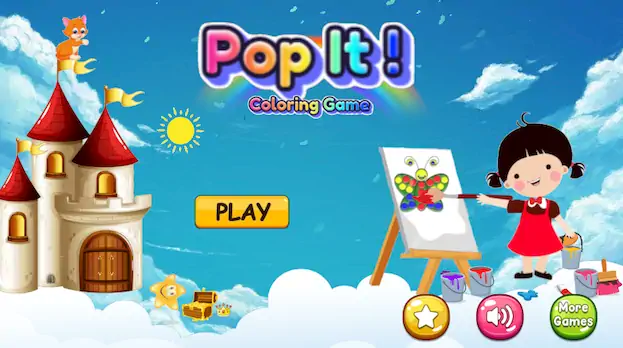 Скачать Pop It Fun Coloring Game [Взлом Много денег и МОД Меню] версия 2.2.2 на Андроид
