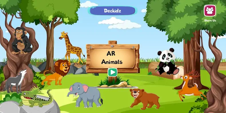Скачать AR Animals By Deckidz [Взлом Много денег и МОД Меню] версия 1.4.3 на Андроид