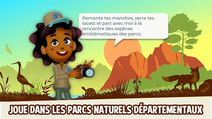 Скачать Les explorateurs des parcs [Взлом Много денег и МОД Меню] версия 2.1.6 на Андроид