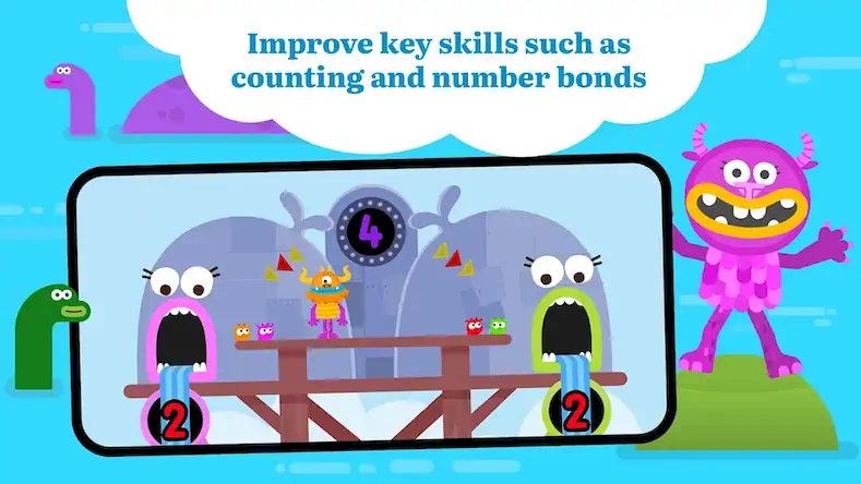 Скачать Teach Monster Number Skills [Взлом на деньги и МОД Меню] версия 2.2.4 на Андроид