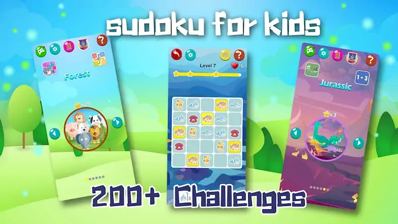 Скачать Sudoku for Kids-Animal Puzzle [Взлом на деньги и МОД Меню] версия 2.5.5 на Андроид