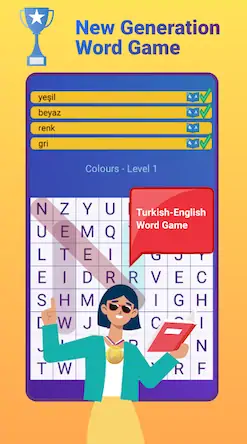 Скачать Prof. Turkish Word Hunt [Взлом Много денег и МОД Меню] версия 2.1.5 на Андроид