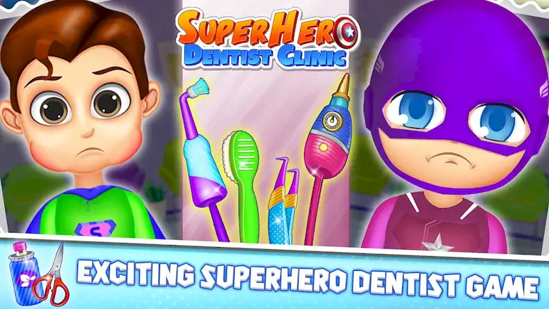 Скачать Superhero Dentist Doctor Games [Взлом на деньги и МОД Меню] версия 0.2.4 на Андроид