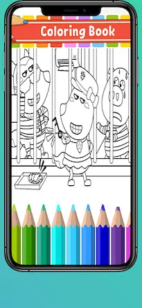 Скачать Wolfoo Coloring Book 2 [Взлом Бесконечные деньги и МОД Меню] версия 2.7.9 на Андроид