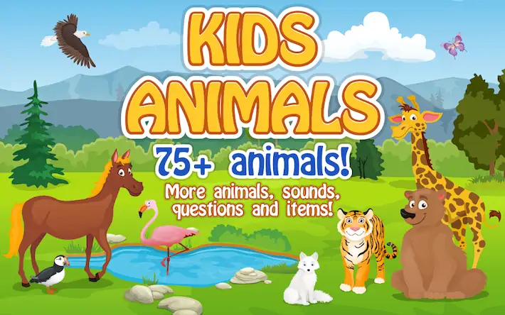 Скачать Kids Animals [Взлом Много монет и МОД Меню] версия 0.1.6 на Андроид