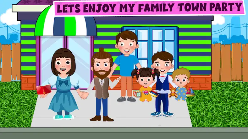 Скачать My Family Town Playhouse Party [Взлом Много денег и МОД Меню] версия 2.8.7 на Андроид