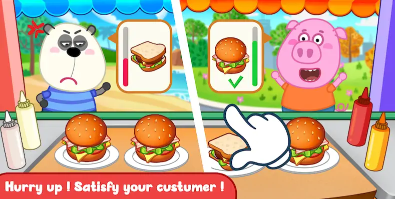 Скачать Wolfoo Cooking Game - Sandwich [Взлом Бесконечные деньги и МОД Меню] версия 0.1.8 на Андроид