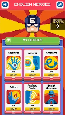 Скачать English Heroes [Взлом Много монет и МОД Меню] версия 0.1.3 на Андроид