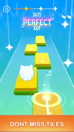 Скачать Dancing Cats - Music Tiles [Взлом Много монет и МОД Меню] версия 0.6.3 на Андроид