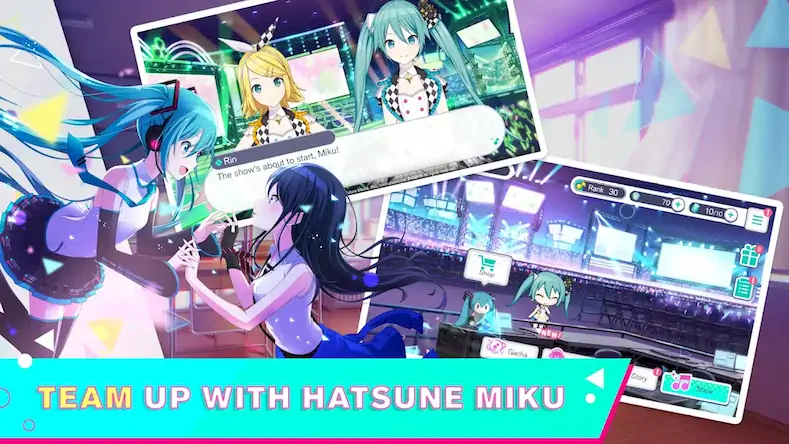 Скачать HATSUNE MIKU: COLORFUL STAGE! [Взлом Много денег и МОД Меню] версия 0.4.9 на Андроид