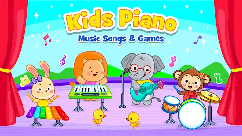 Скачать Baby Piano Games & Kids Music [Взлом Бесконечные монеты и МОД Меню] версия 2.4.5 на Андроид