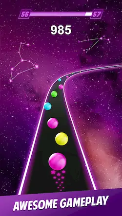 Скачать Dancing Ball Color Road Rush [Взлом Бесконечные монеты и МОД Меню] версия 0.2.7 на Андроид