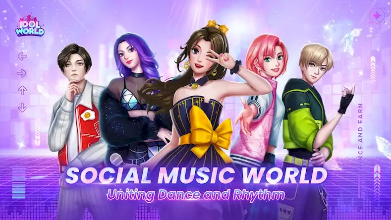 Скачать Idol World: Dance with Idol [Взлом на монеты и МОД Меню] версия 1.9.5 на Андроид