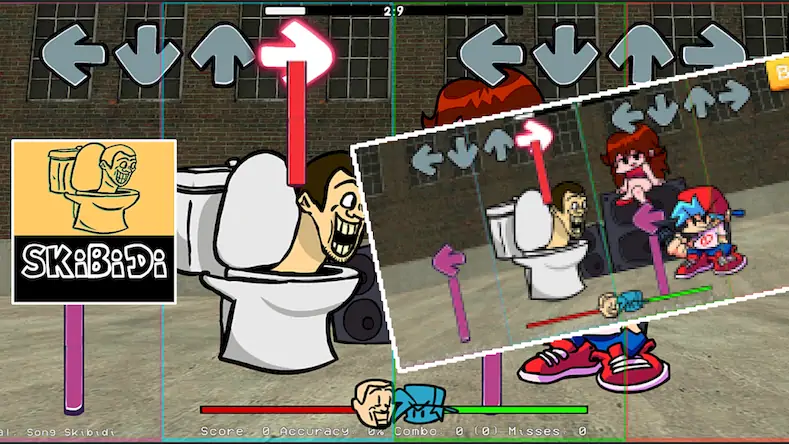 Скачать Fnf Skibi Toilet Game [Взлом Много денег и МОД Меню] версия 0.9.1 на Андроид